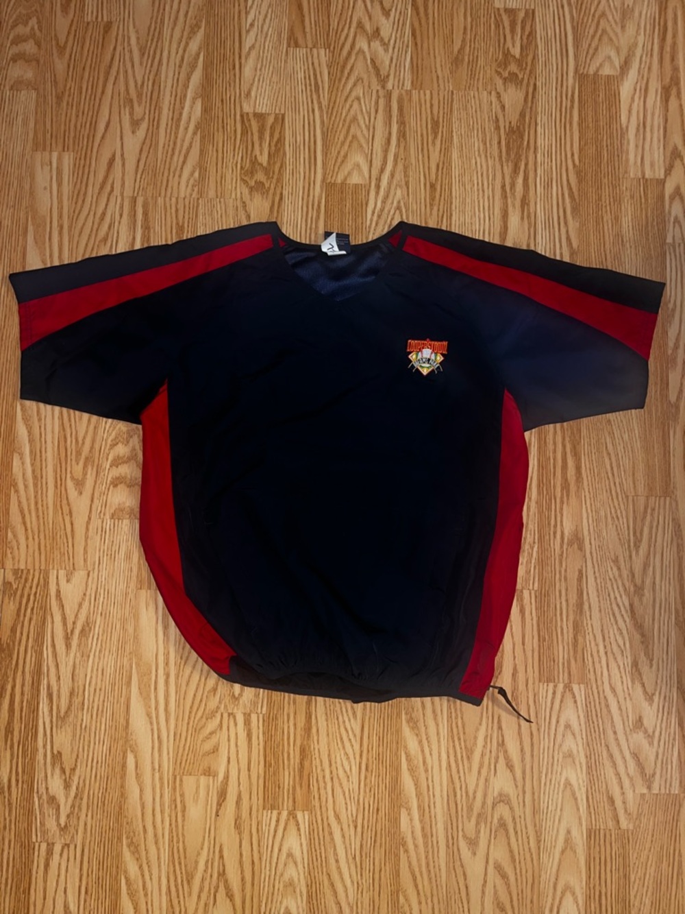 Cooperstown Dreams Park Authentic Navy Athletic Windbreaker Size Small